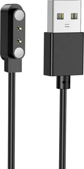 Kabëll karikues për smartwatch Hoco Y25, USB A, 0.6m, i zi
