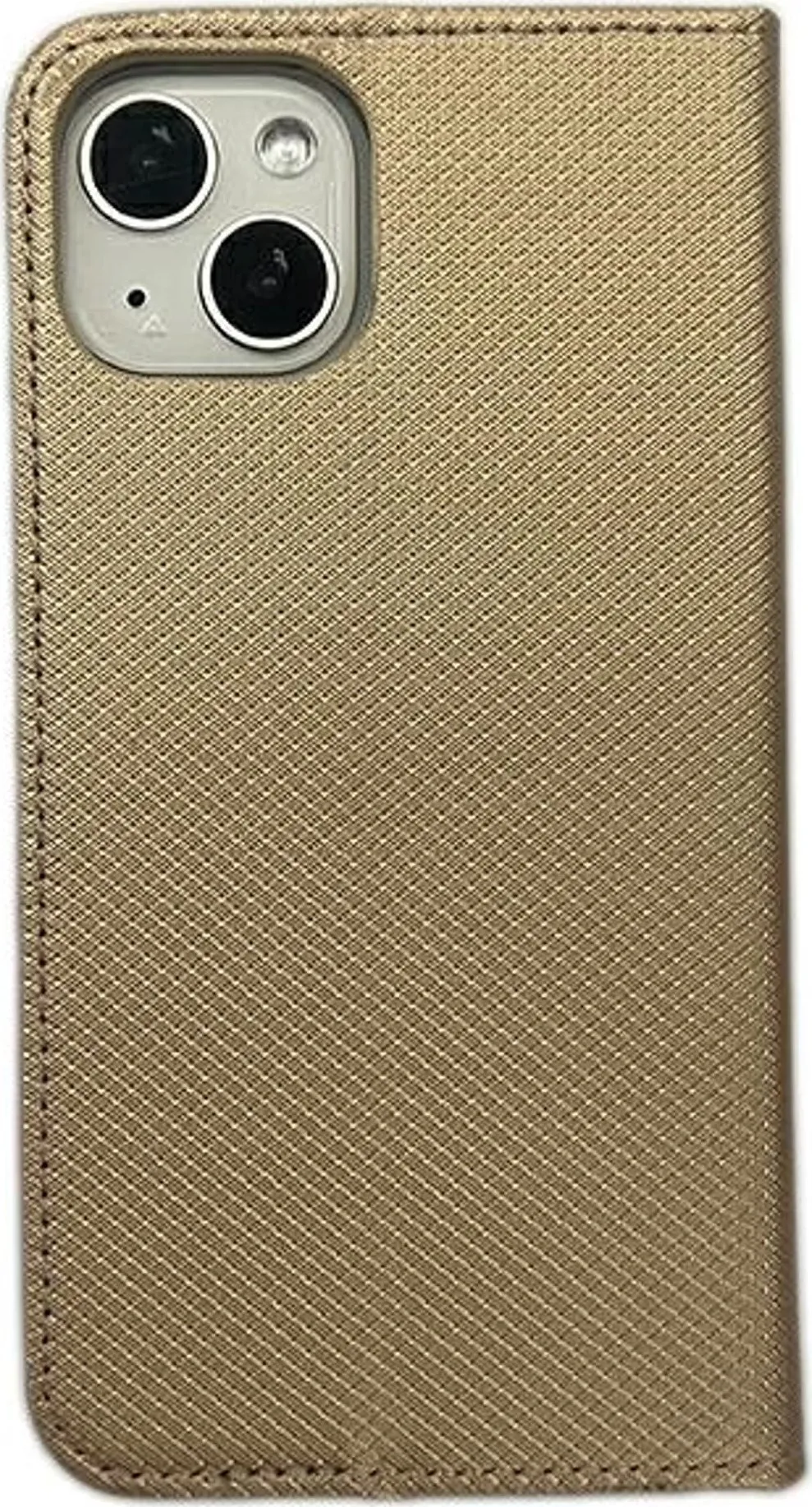 Këllëf libri për telefon Apple iPhone 15 6.1", flip, ari - 2