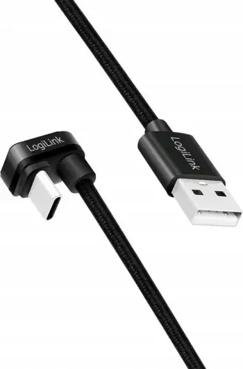 Kabllo USB LogiLink CU0195, USB A në USB C, 3m, i zi