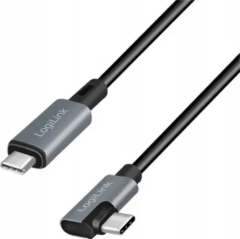 Kabllo USB LogiLink CU0183, USB C në USB C, 2m, 100W, e zezë