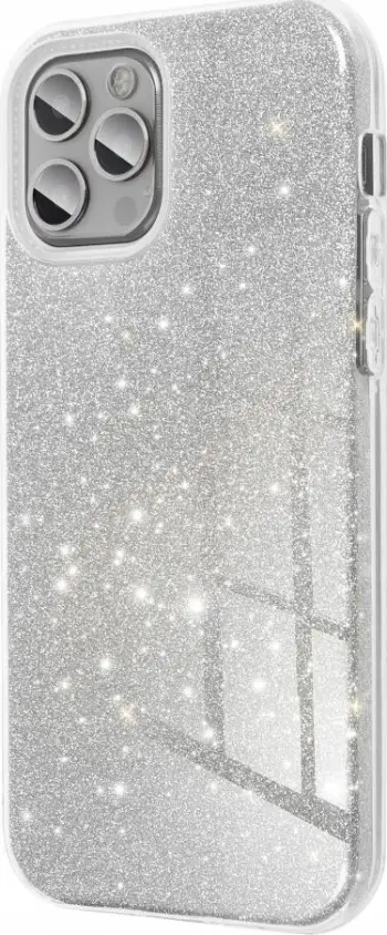 Maskë mbrojtëse vezulluese për Samsung Galaxy A35 5G, e argjendtë
