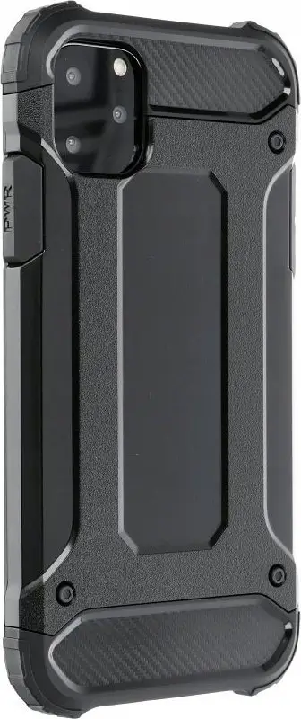 Futera për telefon Armor, për iPhone 16 Plus, mbrojtje e fortë, e zezë