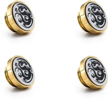 Kapak mbyllës ftohës uji Bitspower Artemis, G1/4", set 4 copë, Stardust Gold