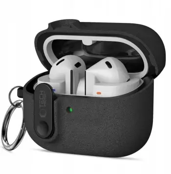 Mbulesë mbrojtëse Tech-Protect Slim Hook për Samsung Galaxy Buds 3 3 FE 3 Pro, me grep, e zezë