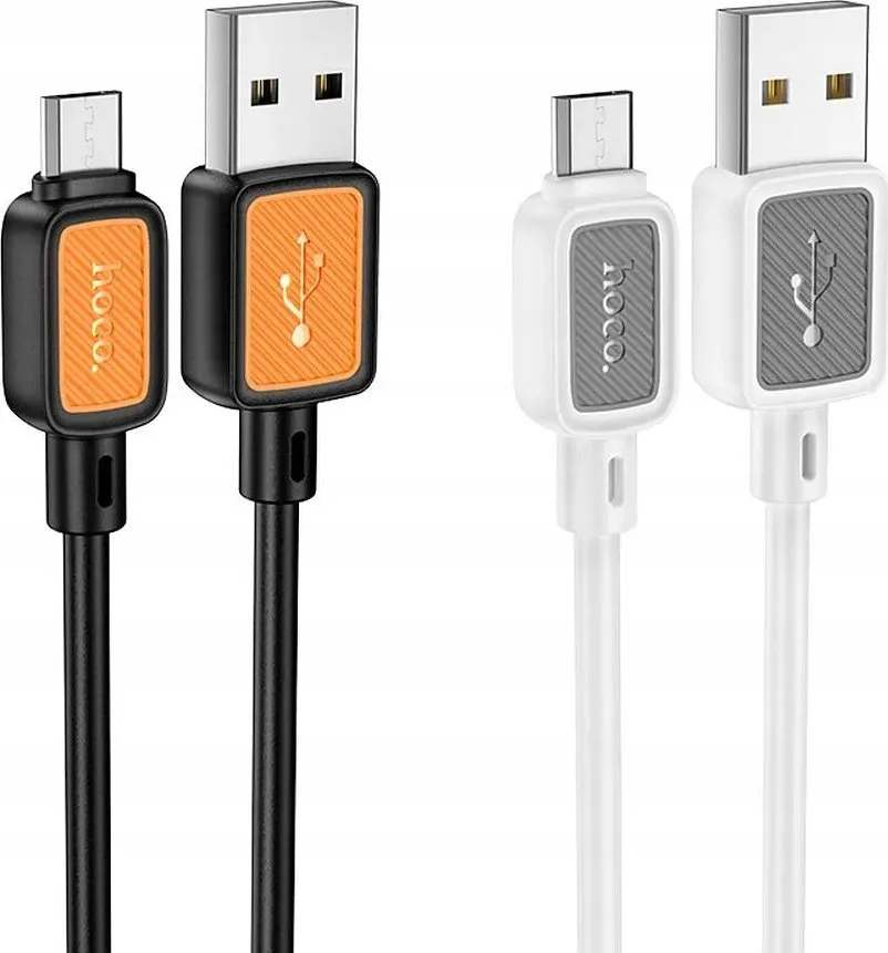 Kabllo USB Hoco X108, USB A në Micro USB, 1m, 2.4A, e bardhë - 3