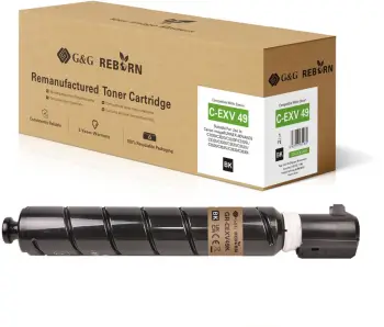 Toner kopjues G&amp;G Reborn Canon C-EXV49 BK, i zi