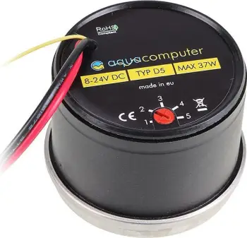 Pompa uji Aquacomputer D5, 1500 l/orë, 37W, e zezë