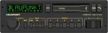 Radio veture Blaupunkt Hamburg SQM23 DAB, DAB+, Bluetooth, USB, e zezë