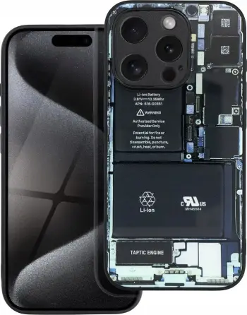 Futera mbrojtëse Futera Tech për iPhone 14 Pro, xham i temperuar, TPU, e zezë mat