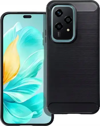 Mbështjellës karboni për telefon Honor 200 Lite, kundër goditjeve, i zi