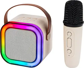 Karaoke Bluetooth Gonik 30-359, RGB, 1 mikrofon, portativ