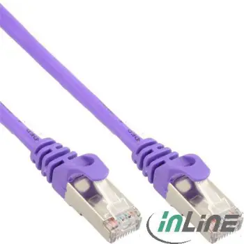 Kabllo rrjeti InLine Patchcord Cat.5e, SF/UTP, 3m, vjollcë