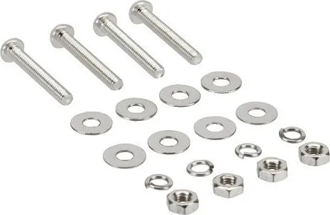 Set vida për ventilatorë InLine 33371B, 15mm, metalik - 1