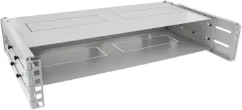Raft muri InLine 19102D, 19", 2U, thellësi 24-40cm, gri