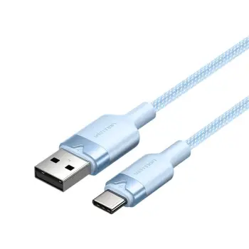 Kabllo USB Vention USB A në USB C, 2m, 3A 60W, blu