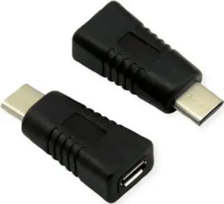 Adapter USB Secomp 12.99.3190, USB C në Micro USB, i zi