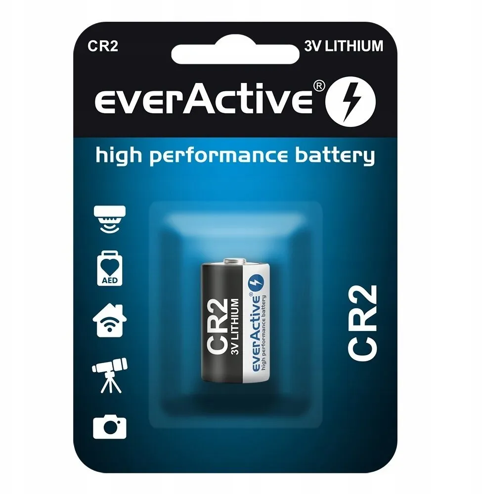 Bateri litium everActive CR2, 3V, 1 copë, e bardhë - 1