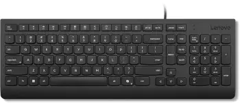 Tastierë Lenovo Essential Wired Keyboard, USB, tast Copilot, US Euro, e zezë