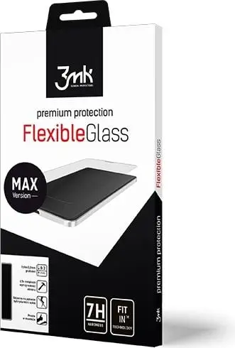 Folie mbrojtëse 3MK FlexibleGlass Max për Xiaomi Mi 8, xham hibrid, skaje të përforcuara, e zezë