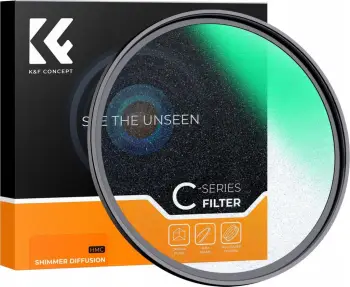 Filter difuzor K&amp;F Glossy Flash Diffuser HMC Nano C, 62mm, efekt zbutës drite, i zi