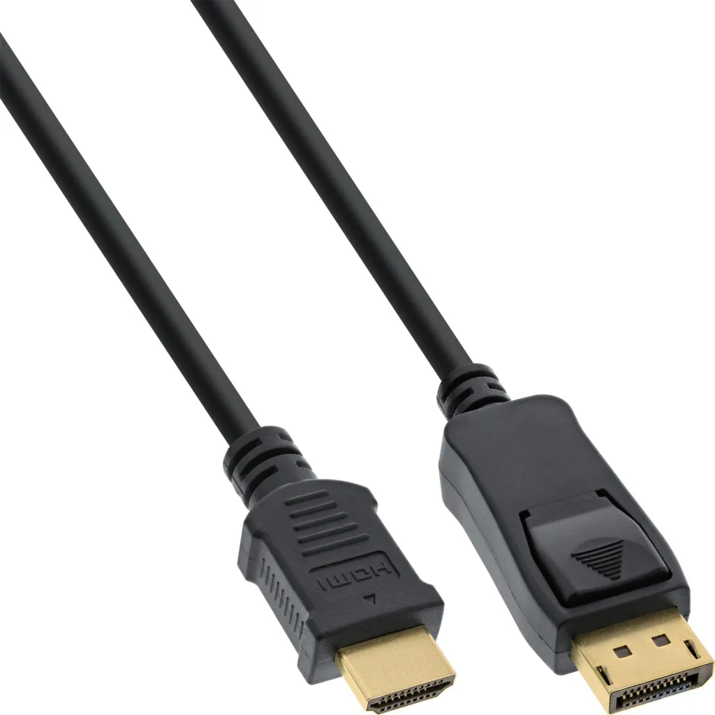 Kabllo konvertuese InLine DisplayPort në HDMI, 7.5m, e zezë - 1