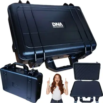 Valixhe mbrojtëse DNA CASE IP65, 38x29x11.8cm, e papërshkueshme nga uji, e zezë