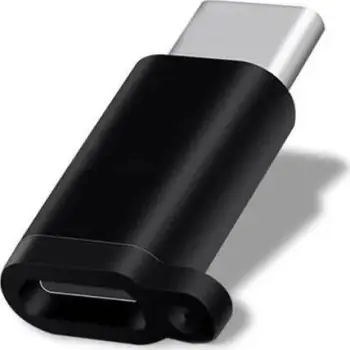 Adapter USB Mocco Micro USB në USB Type C, universal, i zi