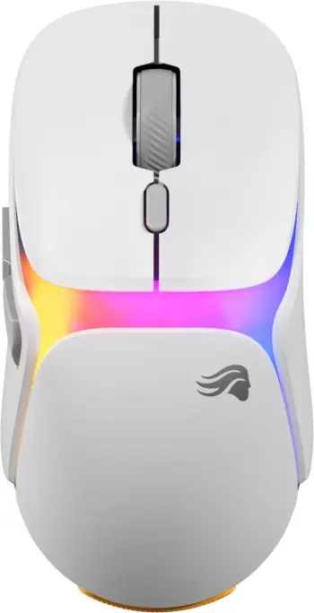 Maus gaming Glorious Model O3 Wireless InfinitePlay, 2.4GHz Bluetooth USB C, i bardhë