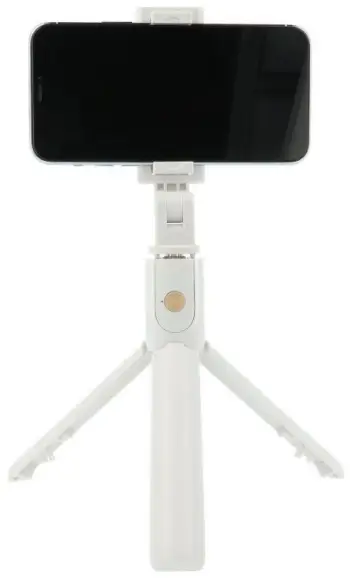 Shkop selfie me tripod Roger 2in1, teleskopik, me pult Bluetooth, i bardhë
