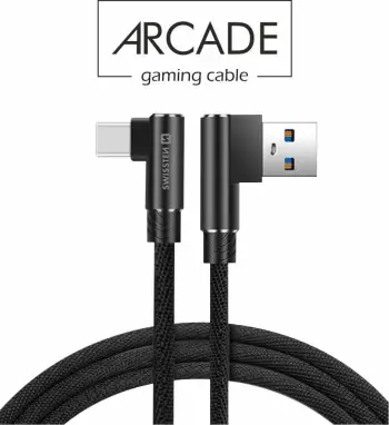 Kabllo të dhënash Swissten Arcade, USB A në USB C, 1.2m, gri