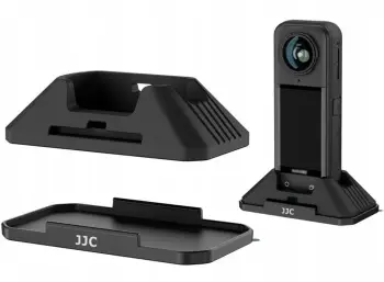 Bazë tavoline për kamera JJC Base Stand Tripod, për Insta360 X5 X4, plastike, e zezë