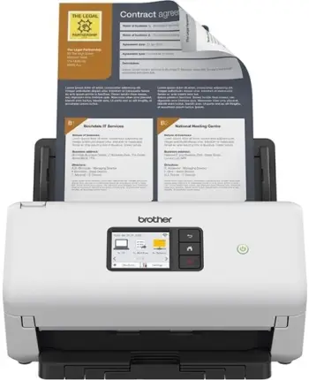 Skaner dokumentesh Brother ADS-4550W, wireless, 600 x 600 DPI, i bardhë