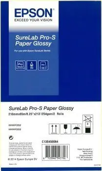 Letër fotografike Epson SureLab Pro-S Glossy, A4, 65 fletë, e bardhë