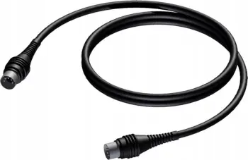 Kabllo audio Procab CAM4001,5, RCA në 3.5 mm, 1.5 m, e zezë