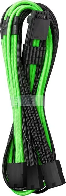 Kabllo PSU CableMod PRO ModMesh 12VHPWR në 3x PCIe, 45cm, e zezë jeshile - 1