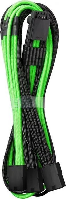 Kabllo PSU CableMod PRO ModMesh 12VHPWR në 3x PCIe, 45cm, e zezë jeshile