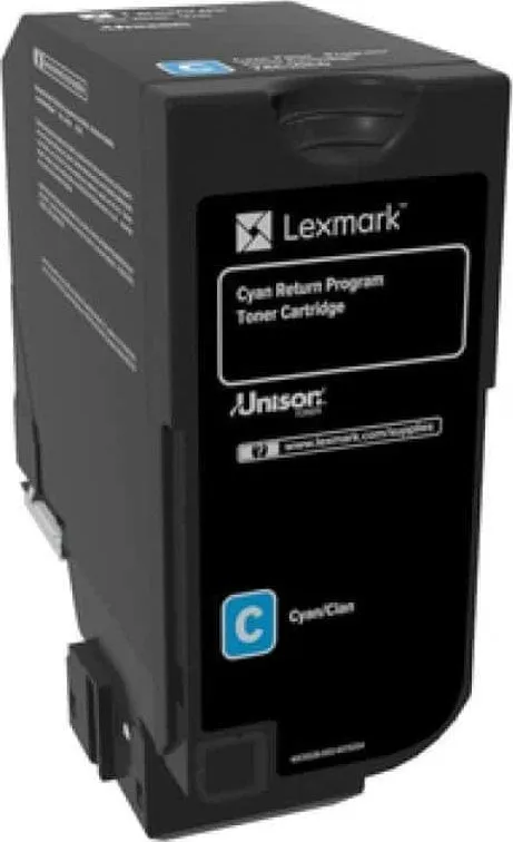 Toner Lexmark 74C20C0, cyan, origjinal - 1