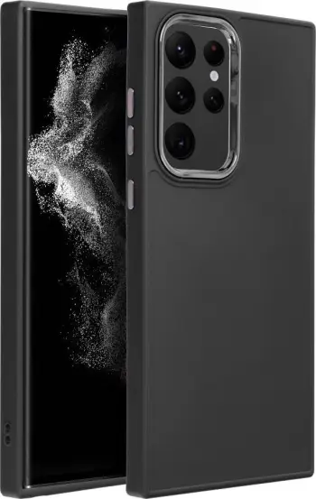 Këllëf telefoni OEM Frame, Samsung Galaxy S22 Ultra, TPU, i zi