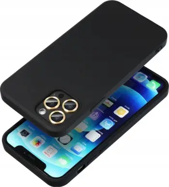 Mbrojtëse silikoni Forcell për Samsung Galaxy A25 5G, Soft Touch, e zezë
