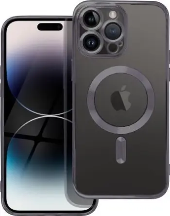 Kase telefoni OEM Electro për iPhone 14 Pro Max, me MagSafe, transparente, e zezë
