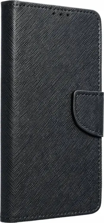 Këllëf libri Fancy Book Case për iPhone 15 Plus, me magnet, me xhepa për karta, i zi