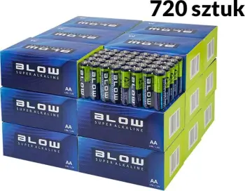 Bateri alkaline AA Blow Super Alkaline R6 LR6, 1.5V, paketim 720 copë