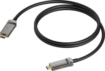 Kabllo aktive DisplayPort ProCab CLD635A/10, USB C në USB C, 10m, 4K 60Hz, e zezë