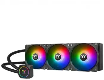 Ftohës uji Thermaltake TH360 S V3 ARGB Sync, radiator 360mm, ekran LCD 3.95", i zi