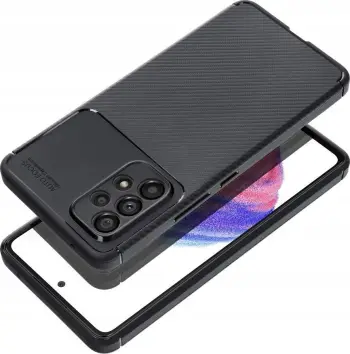 Këllëf telefoni OEM për Samsung Galaxy A05s, TPU karboni, mbrojtës, i zi