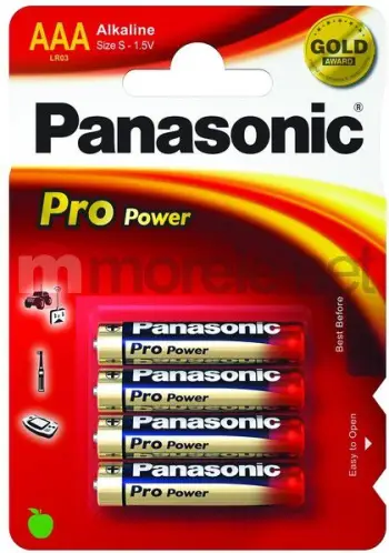 Bateri Panasonic Pro Power AAA / R03, 4 copë