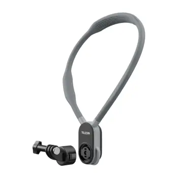 Mbajtëse qafe për kamerë sportive Telesin S2-HNB-01, set 2 copë, quick release, gri