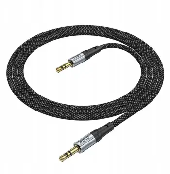 Kabllo audio Hoco UPA26, 3.5mm në 3.5mm, 1m, e zezë