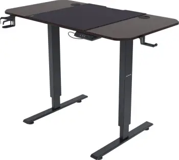 Tavolinë gaming Jan Nowak Egon 1100, rregullim elektrik lartësie, 110 cm, ngjyrë arre