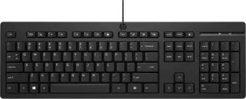 Tastierë HP 125, USB, layout frëngjisht, e zezë